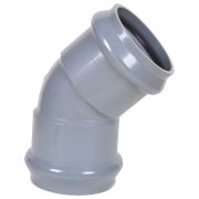Отвод ХЕМКОР двухраструбный НПВХ 160 мм, 45 гр.