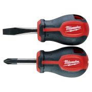Набор отверток Milwaukee магнитных коротких с трехгранной рукояткой (упак_2шт) SL 4.5/PZ2
