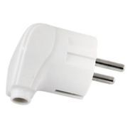 Вилка TDM ELECTRIC народная угловая с/з 16А 250В белый