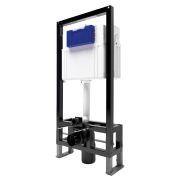 Инсталляция для унитаза BETTOSERB sava free standing, клавиша смыва хром матовый квадр.