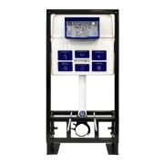 Инсталляция для унитаза BETTOSERB sava free standing, клавиша смыва хром матовый/хром глянец