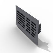 Решетка напольная / стеновая 300x150 мм (черная)