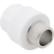 Муфта комбинированная, бел. PP-R D 20х1/2