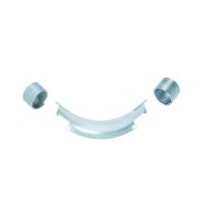 Фиксатор поворота трубы REHAU 20/90гр с кольцами, оцинк. сталь