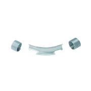 Фиксатор поворота трубы REHAU 16/45гр с кольцами, оцинк. сталь