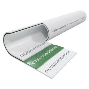 Труба TEBO SDR7,4 (PN20) 20х2,8 армированная стекловолокном бел. PP-R метр (4/100)