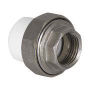 Муфта TEBO бел. PP-R комбин. разъемная (Американка) 20х1quot; ВР O-ring (10/100), арт.