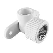 Угольник TEBO бел. PP-R комб. 25х1/2quot; ВР с креплен. (10/100), арт. 030030804