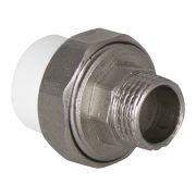 Муфта TEBO бел. PP-R комбин. разъемная (Американка) 20х1/2quot; НР O-ring (20/200), арт. 015022102