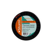 Леска для триммера, d=2.4 мм, l=100 м, КРУГ, оранжевый БОБИНА Sturm!