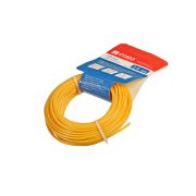 Леска для триммера, d=2.4 мм, l=15 м, квадрат, желтый, СОЮЗ